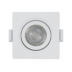 Spot emb. qdr. led cob 7w 630lm 6500k 95X95X45 (PH07-65-MR16-QDR) (31086) (Philbra)