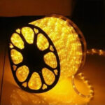 (Natal)mang. luminosa 2f. 12 mm 30led branco quente 220v 100mt (Natal)mang. luminosa 2f. 12 mm 30led branco quente 220v 100mt