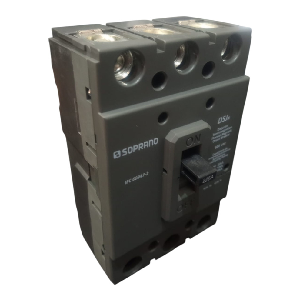 Disjuntor cx. mold. 3x225a dsjn-b (soprano) Disjuntor cx. mold. 3x225a dsjn-b (soprano)