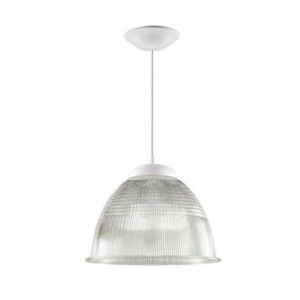 Pendente prismatico 12 1xe27 transp. branco (5373) (demi) Pendente prismatico 12 1xe27 transp. branco (5373) (demi)