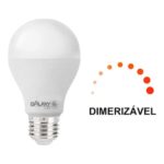 Lâmpada led bulbo 09w 6500k biv. dimerizável (3505) (Galaxy) Lâmpada led bulbo 09w 6500k biv. dimerizável (3505) (Galaxy)