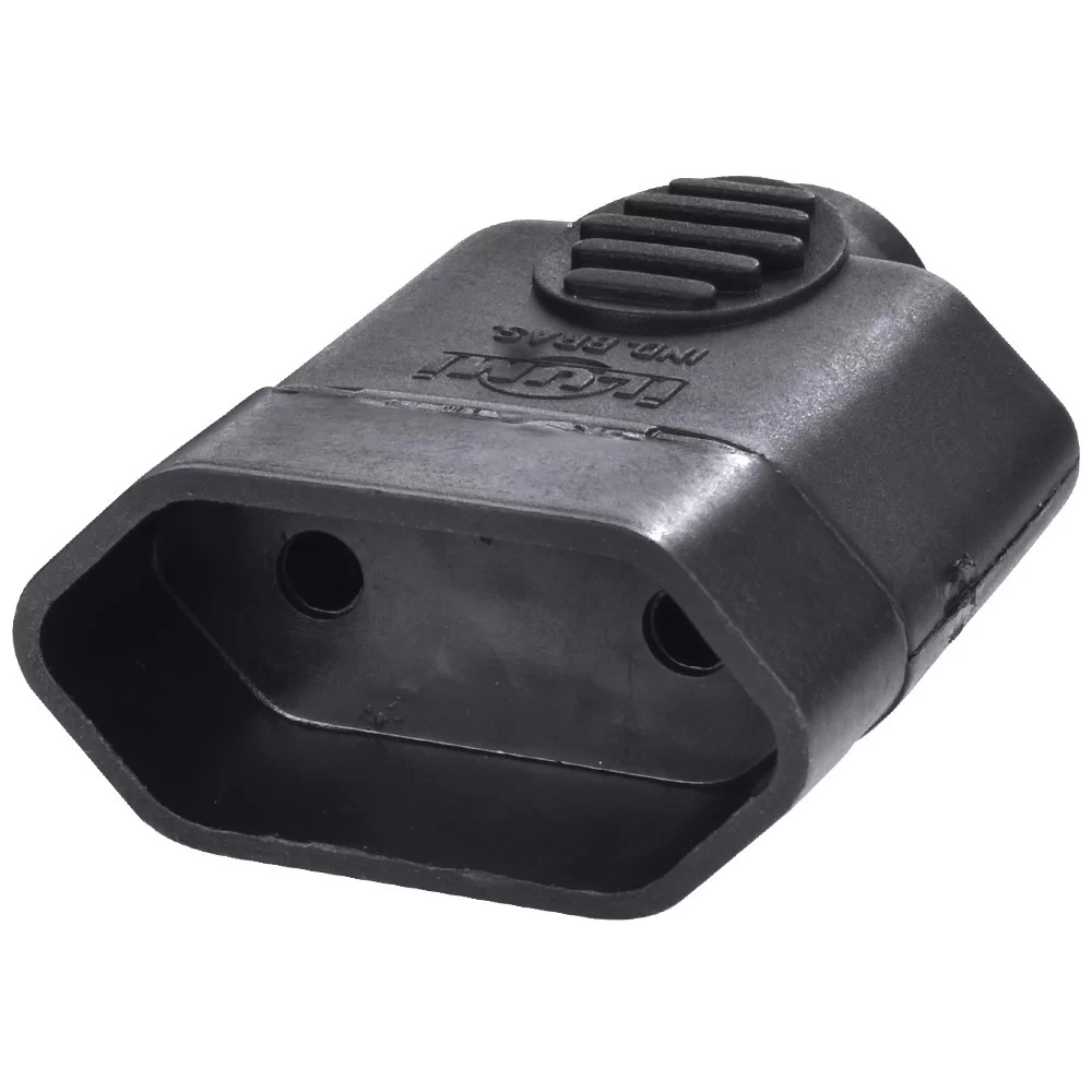 (Ilumi) pino femea 2p 10a 250v preta (1430) (Ilumi) pino femea 2p 10a 250v preta (1430)