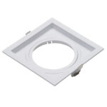 Spot emb. quad. abs branco rec. slim dicroica mr16 / 100X100X035MM / 1XGU10 (3.650.6246) (Pix)