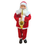 Papai-Noel c/saxofone 90cm musical bivolt (FDB090) (Natal) Novo