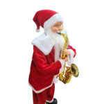 Papai-Noel c/saxofone 90cm musical bivolt (FDB090) (Natal) Novo
