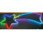 Armação de cometa 70cm c/96 leds rgb mágica multifunsões bivolt externo (21047) (Natal) Novo