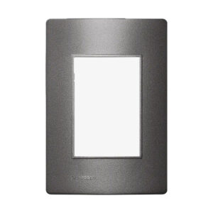 Placa 4x2 p/03 modulos horiz. horiz. c/sup. concr. (Soprano)