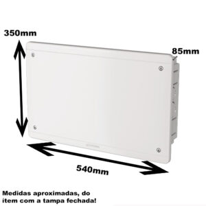 Caixa passagem elet parede embutir 30 x 50cm (krona)