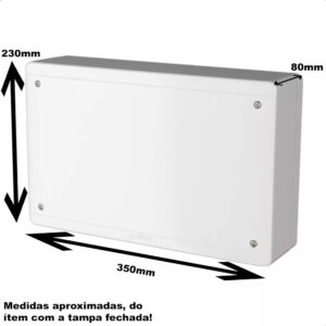 Caixa passagem elet parede sobrepor 30 x 20cm (krona)