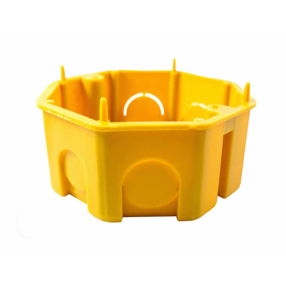 Caixa de luz oitavada simples ffs pvc 4x4 am (14) (brasipla) Caixa de luz oitavada simples ffs pvc 4x4 am (14) (brasipla)