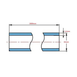 Tubo ppr pn20 3mt 32mm (0149) (krona)