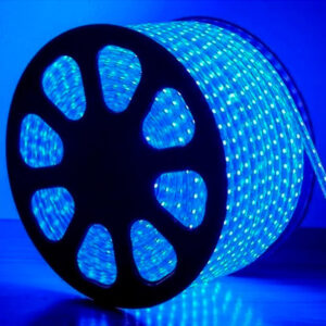 Mangueira luminosa 2f. 10,5mm 24 led 127v 100m az (7100B) (Natal)