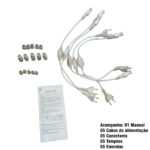 Mangueira luminosa 2f. 10,5mm 24 led 127v 100m az (7100B) (Natal) Mangueira luminosa 2f. 10,5mm 24 led 127v 100m az (7100B) (Natal)