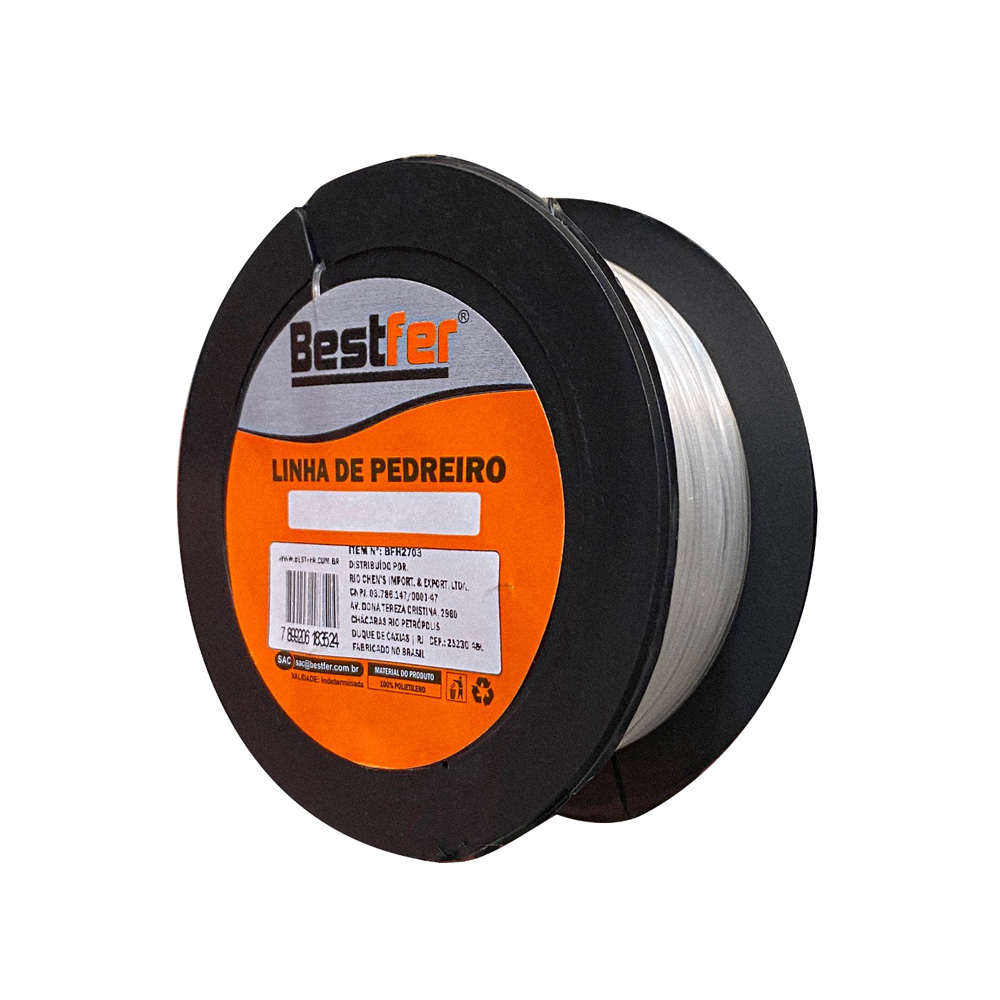 Linha pedreiro lisa br 100m/ 0.8mm (BFH2703) (Bestfer) Linha pedreiro lisa br 100m/ 0.8mm (BFH2703) (Bestfer)